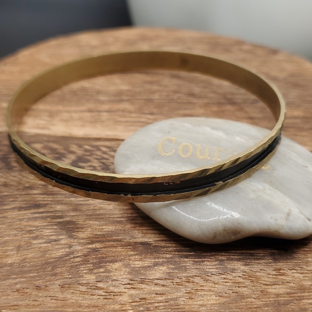 B2721 brass minimalist vintage antiquated‎ bracelet survival core steampunk